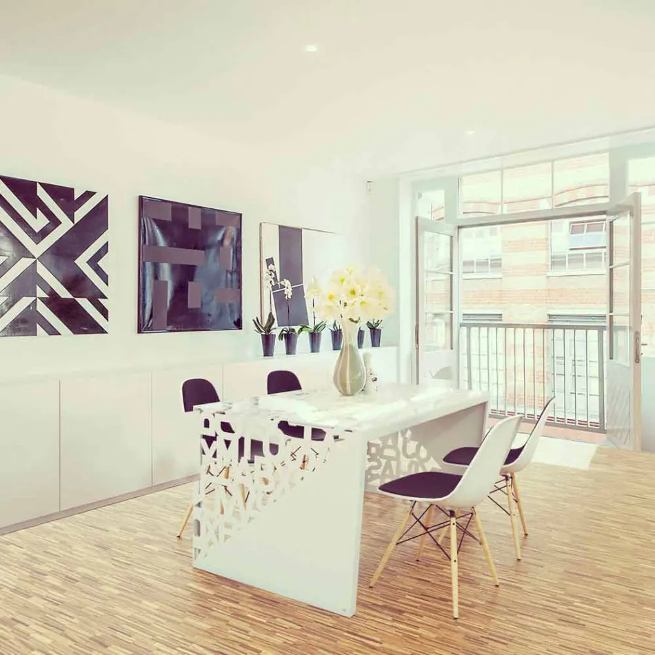 Desk Kattedra Letters &quot;A Waterfall&quot; 120x65x75 Mabele Viadurini