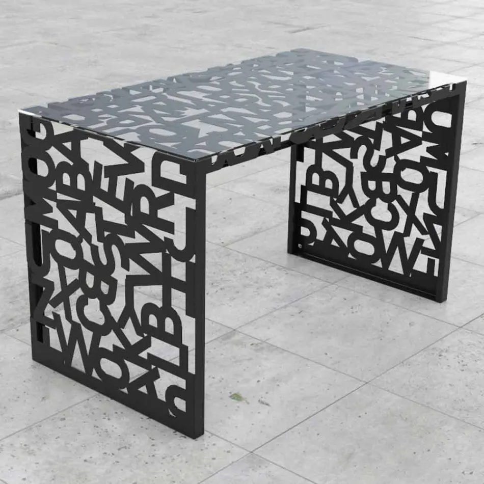 Desk Kattedra Letters &quot;A Waterfall&quot; 160x80x75 Mabele Viadurini