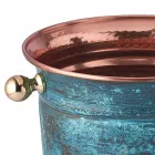 Ice Bucket Wine Design in Polished Copper or Green 20 cm - Gennarino Viadurini