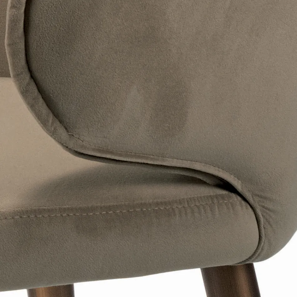 Chair with Fully Upholstered Seat and Backrest Made in Italy - Adria Viadurini
