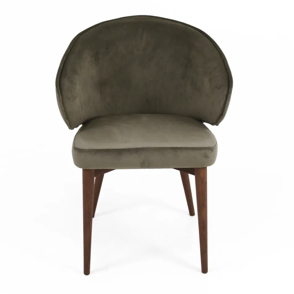 Chair with Fully Upholstered Seat and Backrest Made in Italy - Adria Viadurini