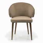 Chair with Fully Upholstered Seat and Backrest Made in Italy - Adria Viadurini