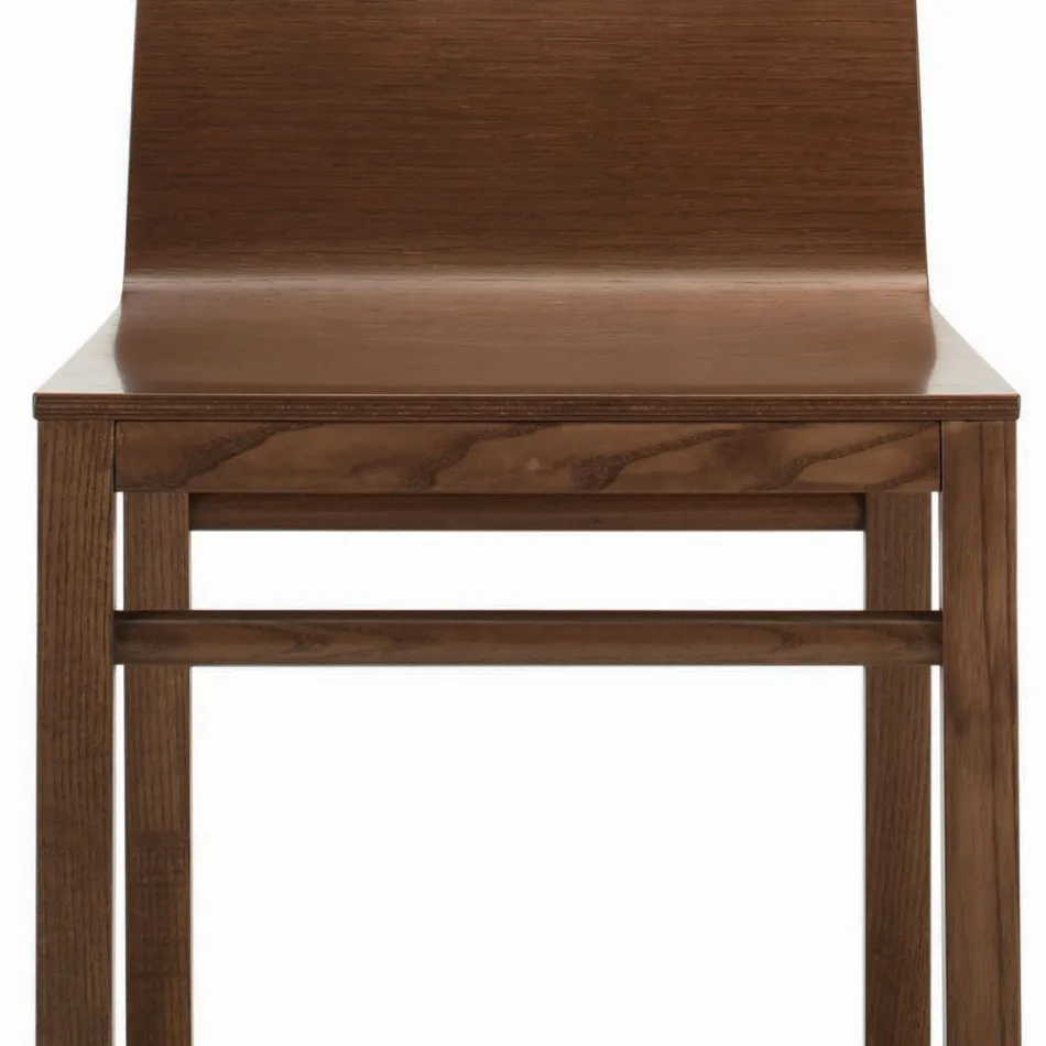 Chair with Ash Structure and Oak Shell Made in Italy - Emilia Viadurini