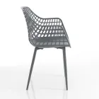 Kitchen Chair in Matt Polypropylene with Steel Legs 4 Pieces - Beyonce Viadurini