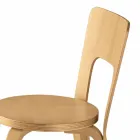 Kitchen Chair in Natural Curved Beech Wood Made in Italy - Cassiopea Viadurini