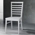 Italian Design Solid Beech Wood Kitchen Chair - Jeanine Viadurini