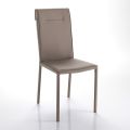 Kitchen Chair Fully Upholstered in 2-Piece Synthetic Leather - Atenea