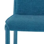 Kitchen Chair Upholstered in Fabric Made in Italy 4 Pieces - Monnalisa Viadurini