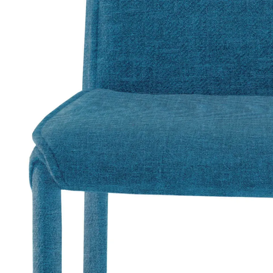 Kitchen Chair Upholstered in Fabric Made in Italy 4 Pieces - Monnalisa Viadurini