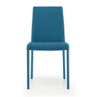 Kitchen Chair Upholstered in Fabric Made in Italy 4 Pieces - Monnalisa Viadurini