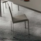 Fabric Upholstered Kitchen Chair Made in Italy, 2 Pieces - Mawi Viadurini