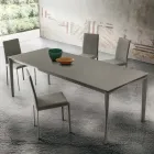 Fabric Upholstered Kitchen Chair Made in Italy, 2 Pieces - Mawi Viadurini