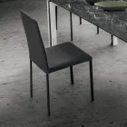 Fabric Upholstered Kitchen Chair Made in Italy, 2 Pieces - Mawi Viadurini