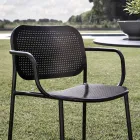 Outdoor Chair with Metal Armrests Made in Italy 2 Pieces - Synergy Viadurini
