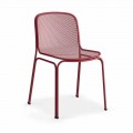 Outdoor Stackable Metal Chair Made in Italy, 4 Pieces - Prunella