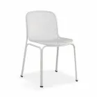 Outdoor Stackable Metal Chair Made in Italy, 4 Pieces - Prunella Viadurini