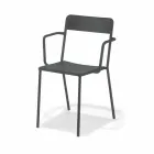 Outdoor Stackable Metal Chair Made in Italy, 4 Pieces - Xylia Viadurini
