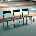 Outdoor Stackable Metal Chair Made in Italy, 4 Pieces - Xylia Viadurini