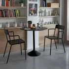 Outdoor Stackable Metal Chair Made in Italy, 4 Pieces - Xylia Viadurini