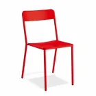 Outdoor Stackable Metal Chair Made in Italy, 4 Pieces - Xylia Viadurini