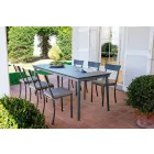 Stackable Outdoor Chair in Painted Metal Made in Italy, 4 Pieces - Tulle Viadurini