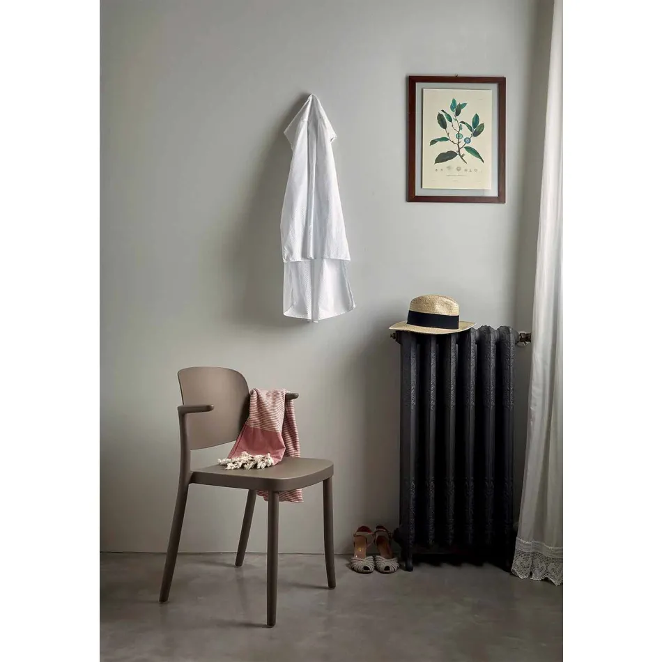 Stackable Outdoor Chair in Polypropylene Made in Italy, 4 Pieces - Bertina Viadurini