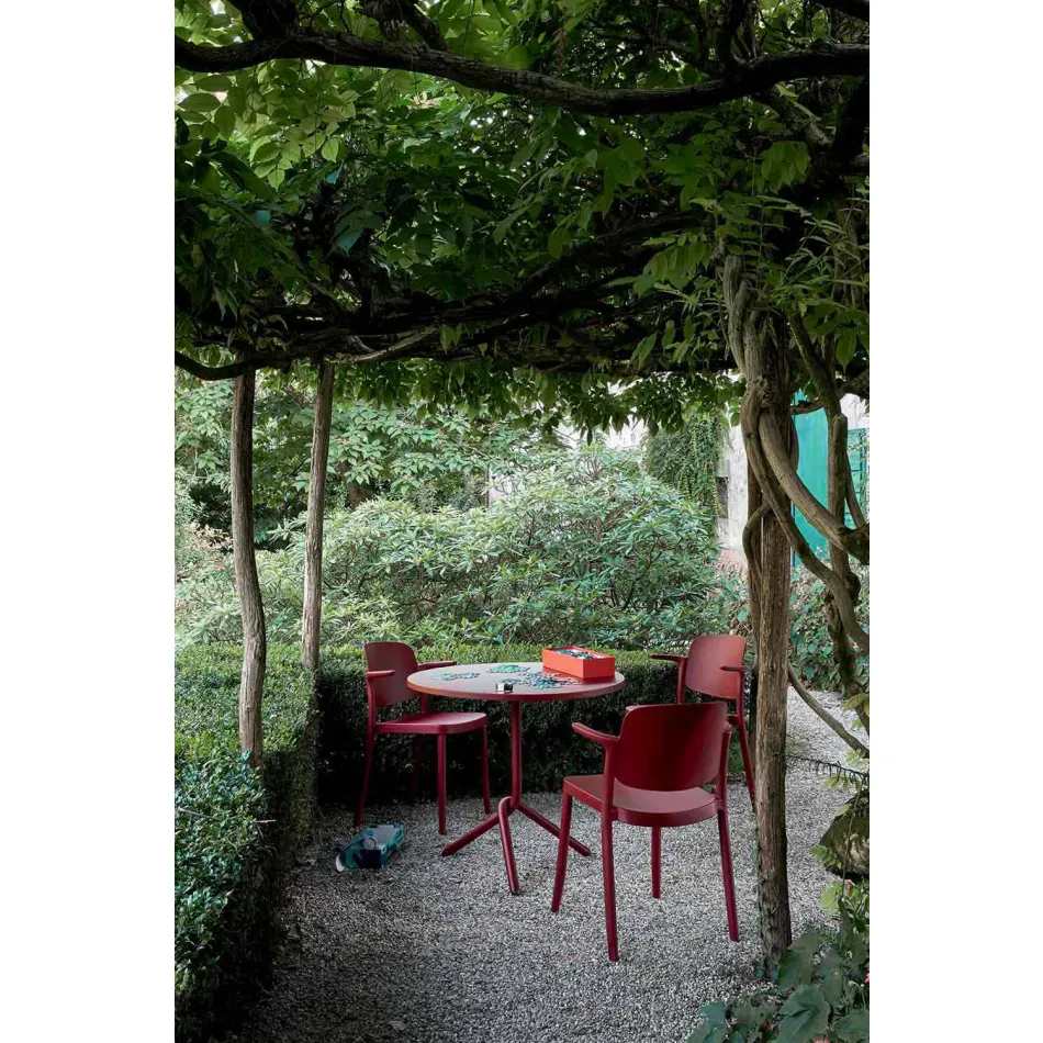 Stackable Outdoor Chair in Polypropylene Made in Italy, 4 Pieces - Bertina Viadurini