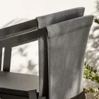 Outdoor Aluminum Chair with or Without Cushion, High Quality, 4 pcs - Filomena Viadurini