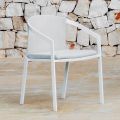 Aluminum Outdoor Chair with or Without Cushion, High Quality, 4 pcs - Filomena