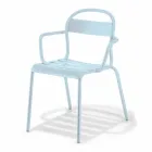 Outdoor Stackable Aluminum Chair Made in Italy, 4 Pieces - Ulyssa Viadurini