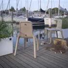 Outdoor Chair in Polyethylene 7 Colors Made in Italy 2 Pieces - Ronnie Viadurini