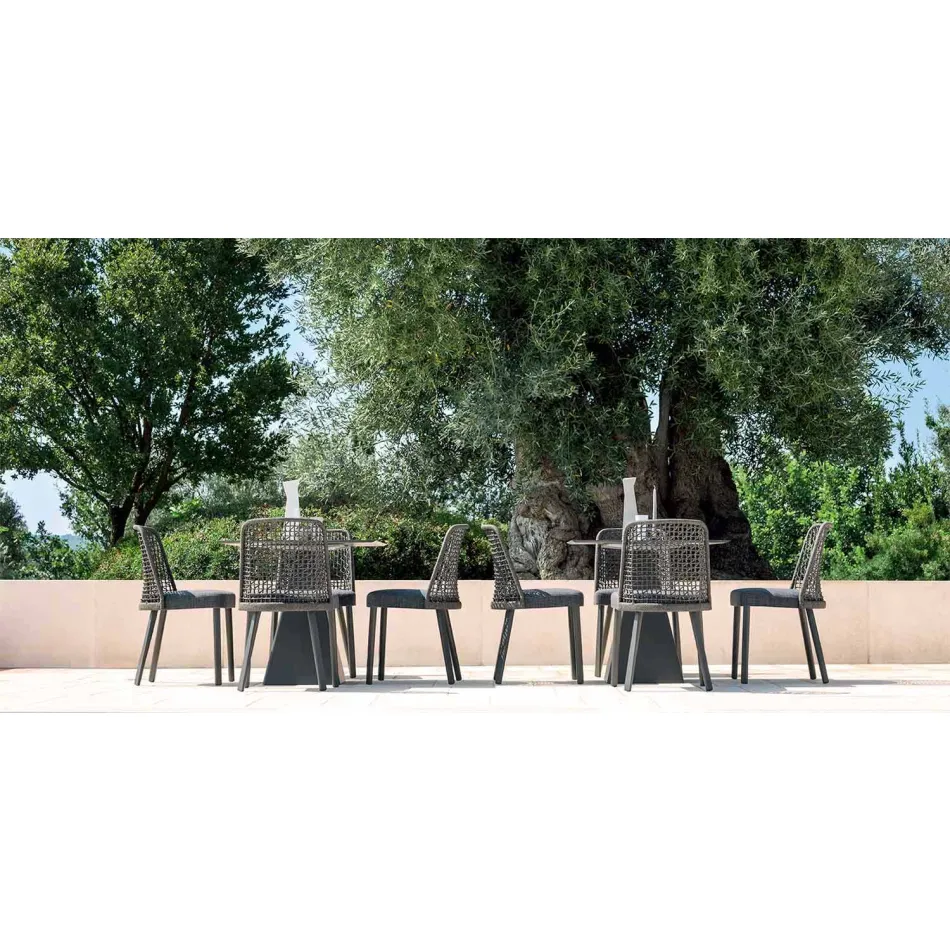 Varaschin Emma outdoor chair in fabric and aluminum design Viadurini