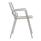 Metal Garden Chair with Armrests Made in Italy 2 Pieces - Vikas Viadurini