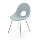 Garden Chair in Polyethylene and Aluminum Base Made in Italy - Ashley Viadurini