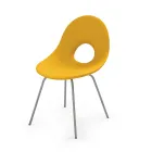 Garden Chair in Polyethylene and Aluminum Base Made in Italy - Ashley Viadurini