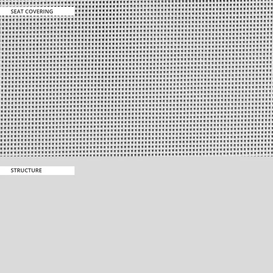 Garden Chair in Textilene and Aluminum Base Made in Italy - Milanka Viadurini