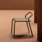 Garden Chair Aluminum Structure Made in Italy - Noss by Varaschin Viadurini