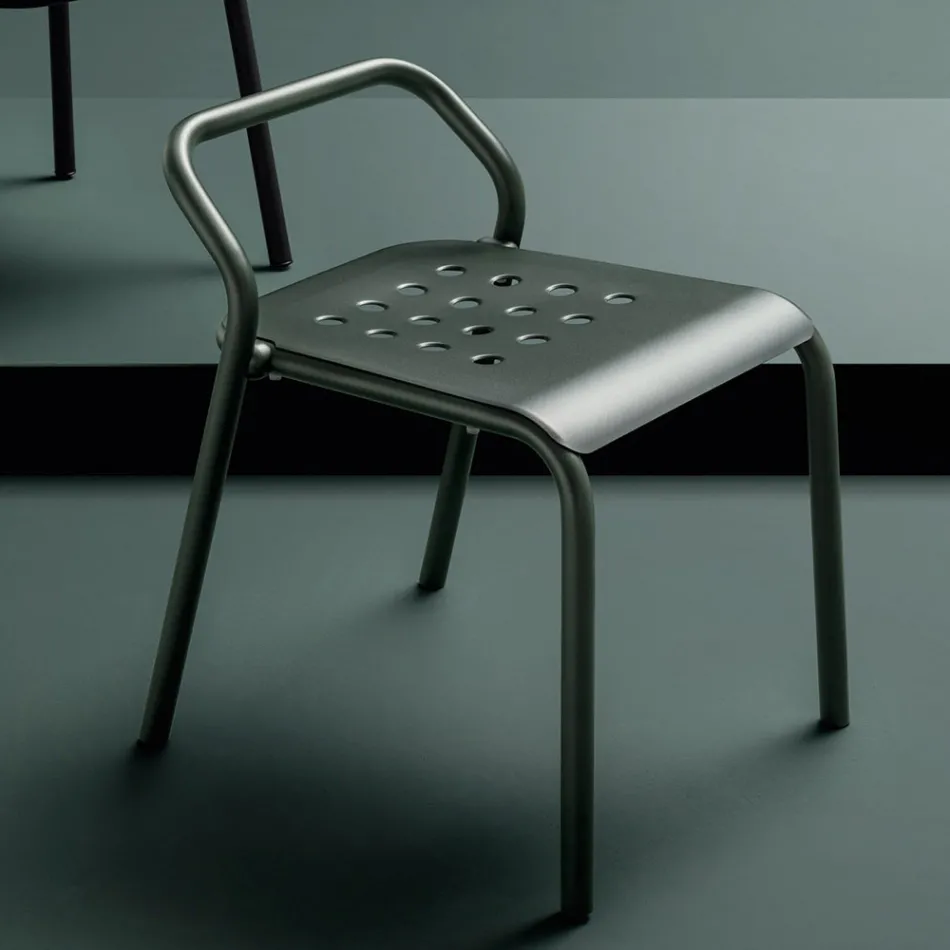 Garden Chair Aluminum Structure Made in Italy - Noss by Varaschin Viadurini