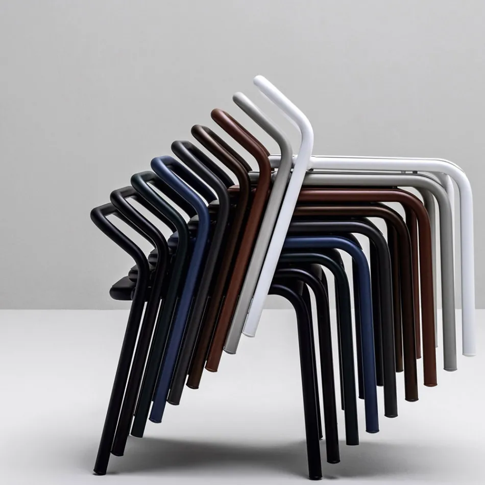 Garden Chair Aluminum Structure Made in Italy - Noss by Varaschin Viadurini