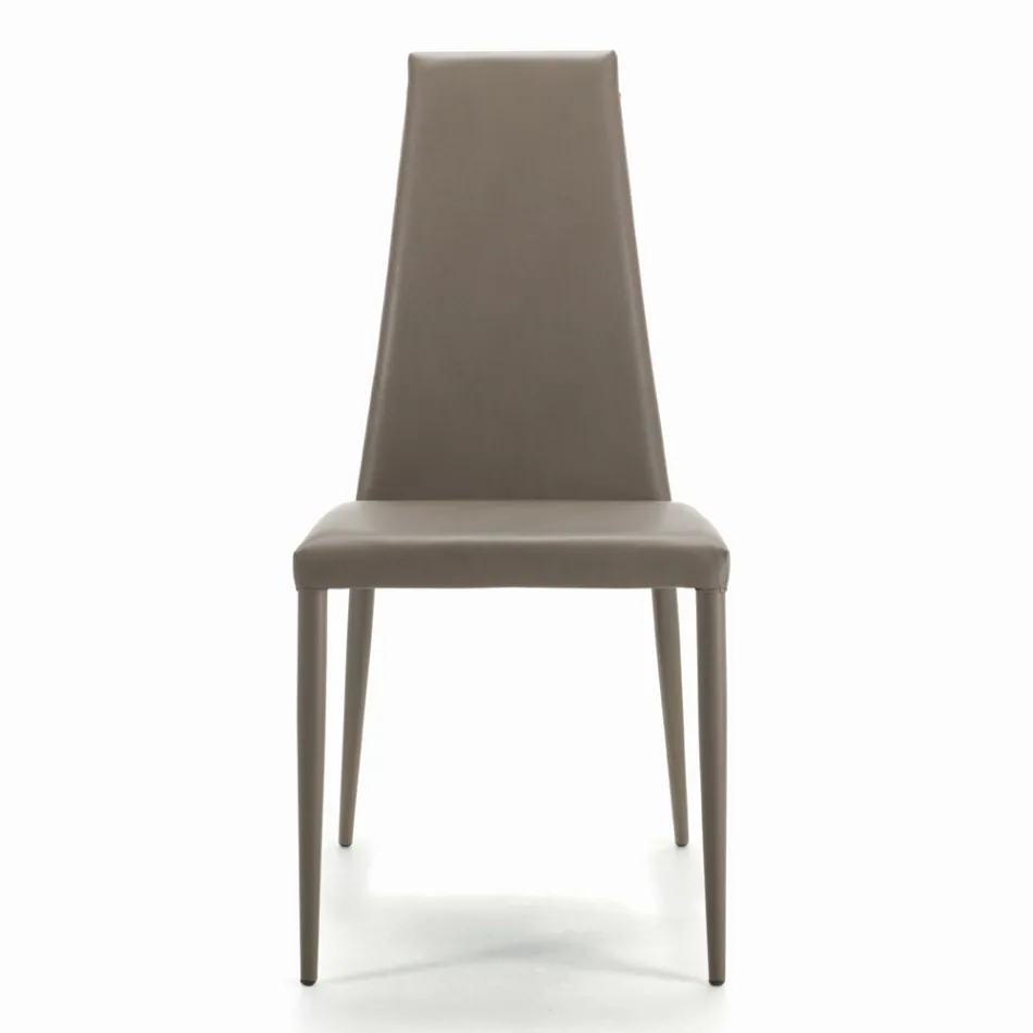 Indoor Chair Fully Padded and Upholstered Made in Italy - Trieste Viadurini