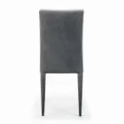Fully Padded and Upholstered Dining Chair Made in Italy - Naples Viadurini