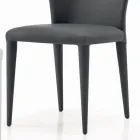Dining Chair with Seat and Upholstered Legs Made in Italy - Verona Viadurini