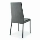 Fully Upholstered Living Room Chair Made in Italy - Aosta Viadurini