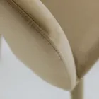 Living Room Chair with Velvet Seat Rope Finish Made in Italy - Savignano Viadurini