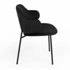 Living Room Chair Made of Steel and Velvet Made in Italy - Foggia Viadurini