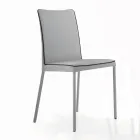 Living Room Chair Upholstered and Lacquered Legs Made in Italy - Catania Viadurini