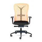 Ergonomic and Swivel Office Chair with Armrests Made in Italy - Fulvio Viadurini