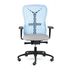 Ergonomic and Swivel Office Chair with Armrests Made in Italy - Fulvio Viadurini