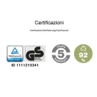 Ergonomic and Swivel Office Chair with Armrests Made in Italy - Fulvio Viadurini