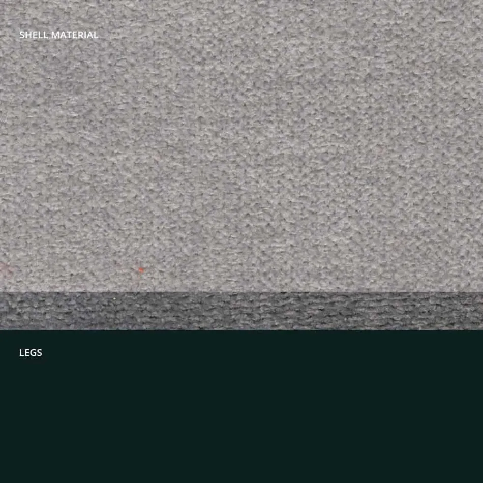 Design chair in fabric with square legs made in Italy, 4 pieces - Oriella Viadurini